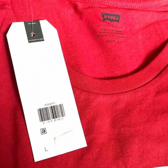 💖MEGA SALE💖LEVI'S LOGO Graphic Crimson Set-in Neck 177830141 M/L/XL Size Men's - Picture 3 of 4
